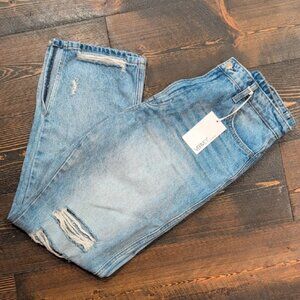 Women's Light Blue Distressed Jeans